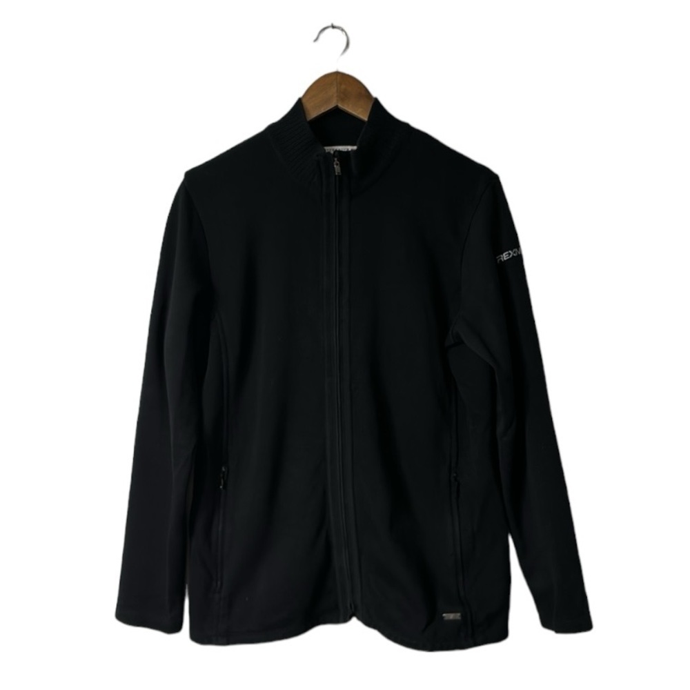 Cutter & Buck Black Full Zipper Sweatshirt Jacket Supima Cotton Size Large